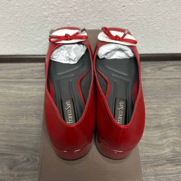 Franco Sarto Natalia Pump In Red Leather - Picture 7 of 7
